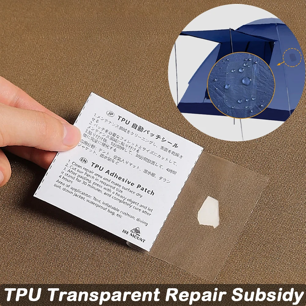 

Seam Sealing Tape Waterproof Repair Tape Tent Raincoat TPU Transparent Adhesive Patch for Swimming Ring Camping Accessories