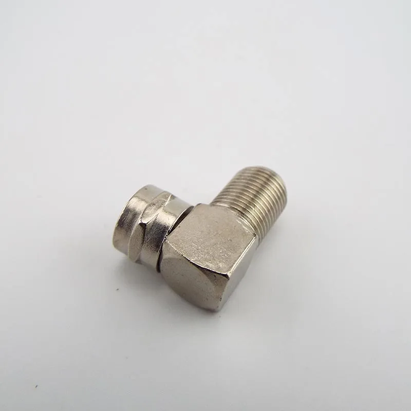 2/4/10pcs 90 Degree F-Type Male to Female Plug Connector TV Aerial Antenna Right Angle Adapter Plug To Socket Coax Cable D6