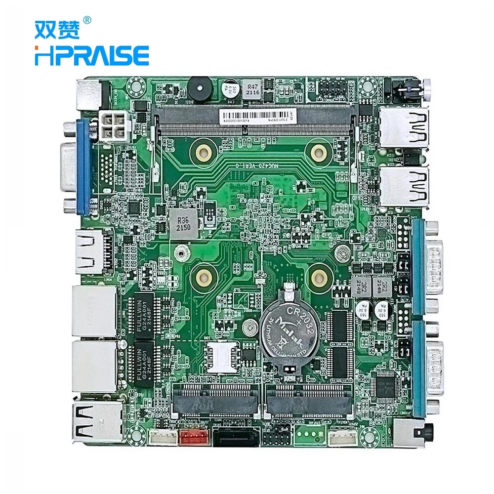 J1900 N100 J6412 Processor 2 HDM 6 USB 2 LAN Industrial Control Nano Mini Itx Motherboard