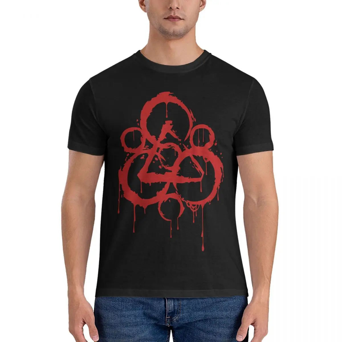 Bloody Keywork T-Shirt Men Coheed And Cambria Casual Cotton Tees O Neck Short Sleeve T Shirts Gift Idea Clothes