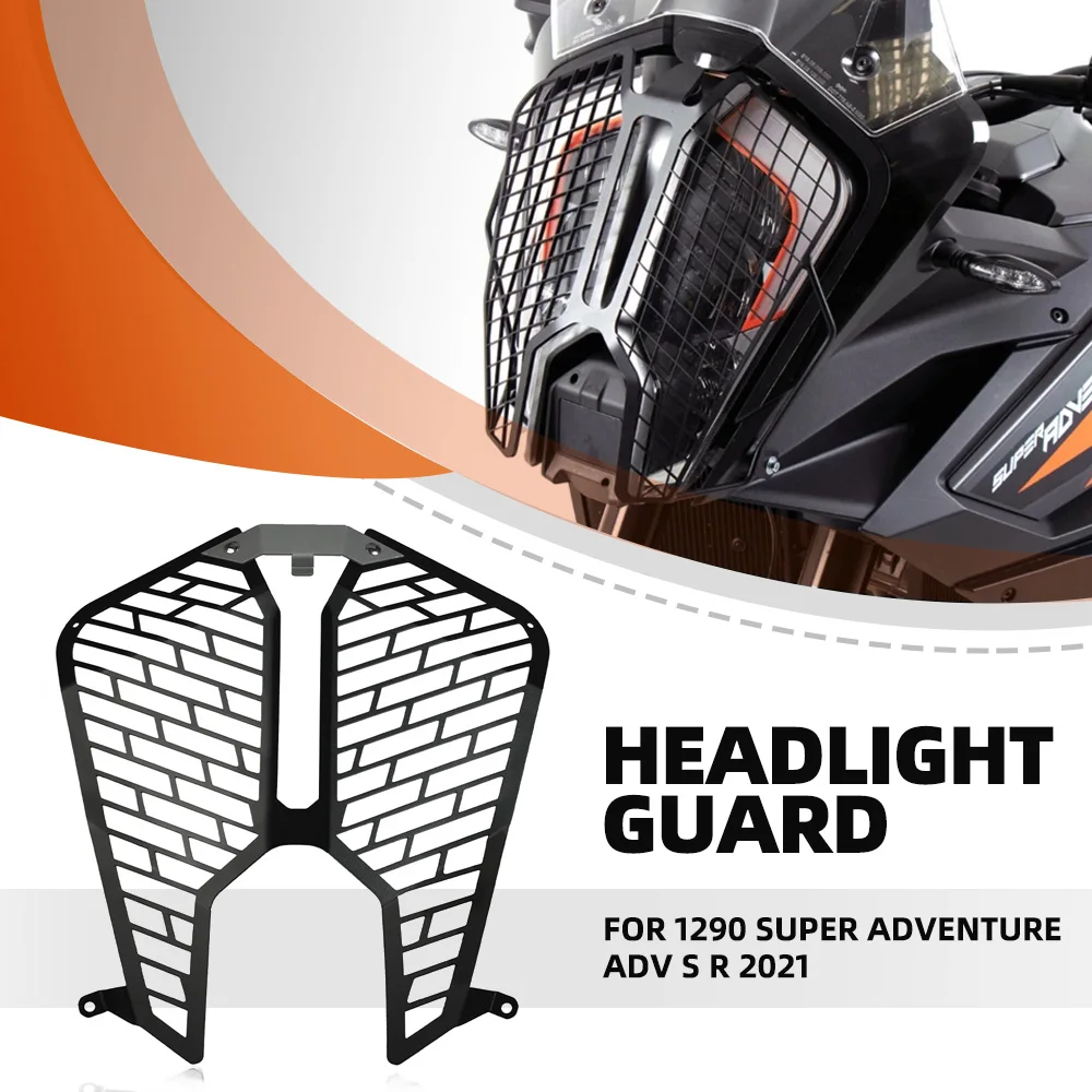 

For 1290 Super Adventure ADV S R 2021 Aluminium Headlight Protector Cover Shield Mesh Grill Guard Headlamp Motorcycle Accessorie