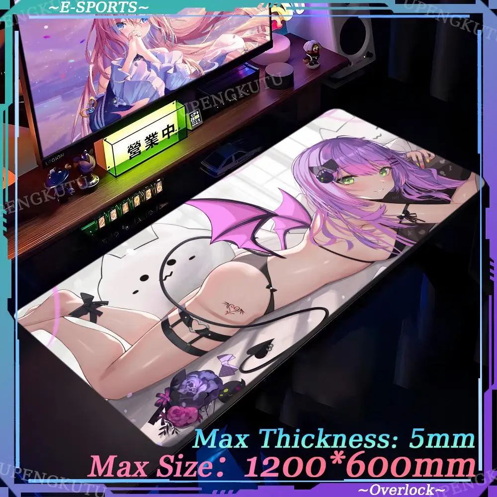 Desk mats Mouse Pad Oversized Cute desktop accessories Gaming Pink art Anime Mouse b_bikini_beach_sexy Locked edge pad