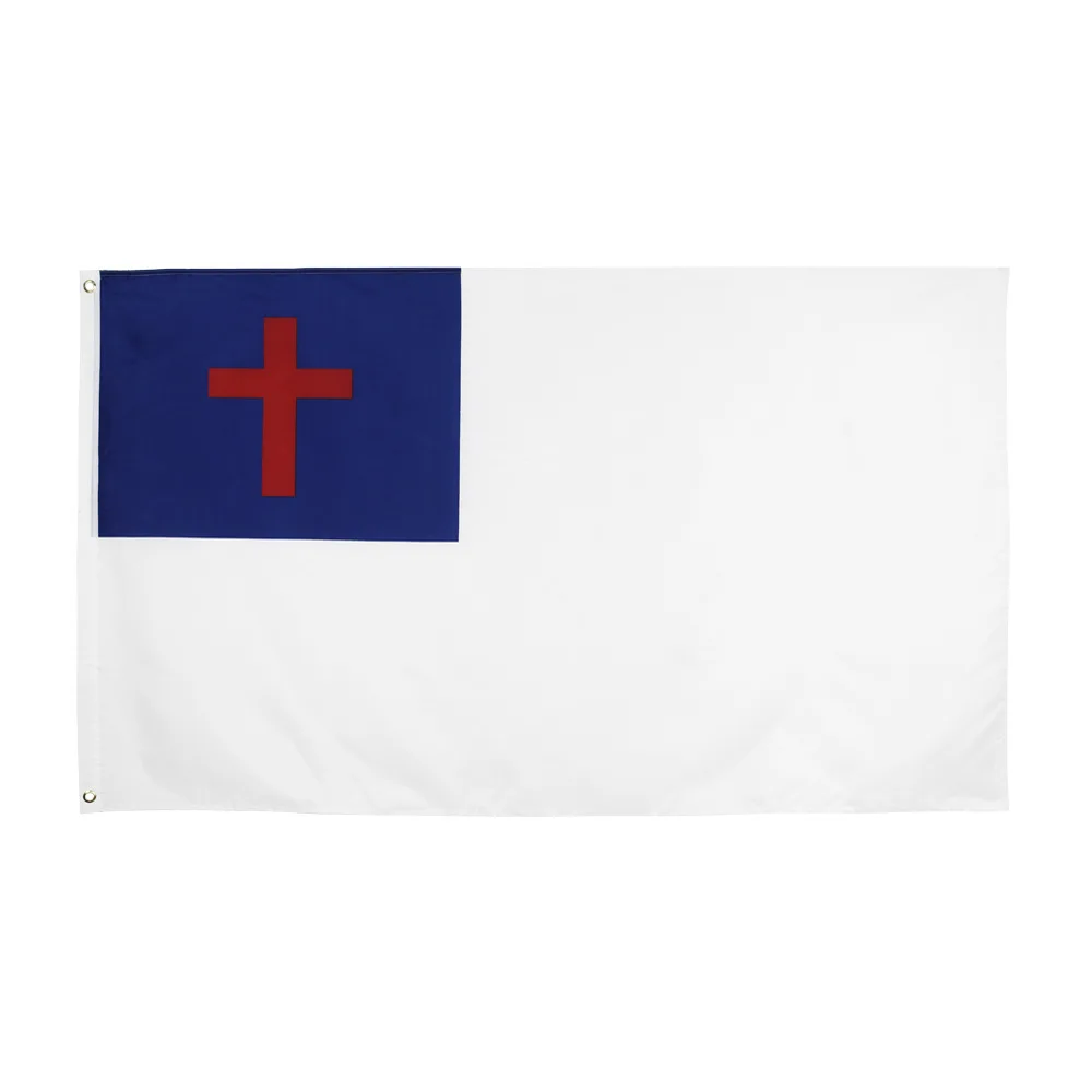 Wave Christian Flag Christianity Cross Banner Church Pennant New Outdoor 3x5 FT