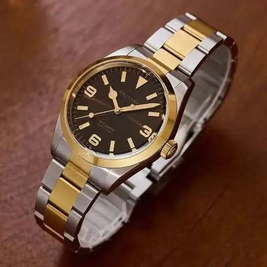Baltany Men Automatic Watch Classic 39mm Mechanical Wristwatch Sapphire Mirror Diver 200m Waterproof C3 Luminous NH38 SW200