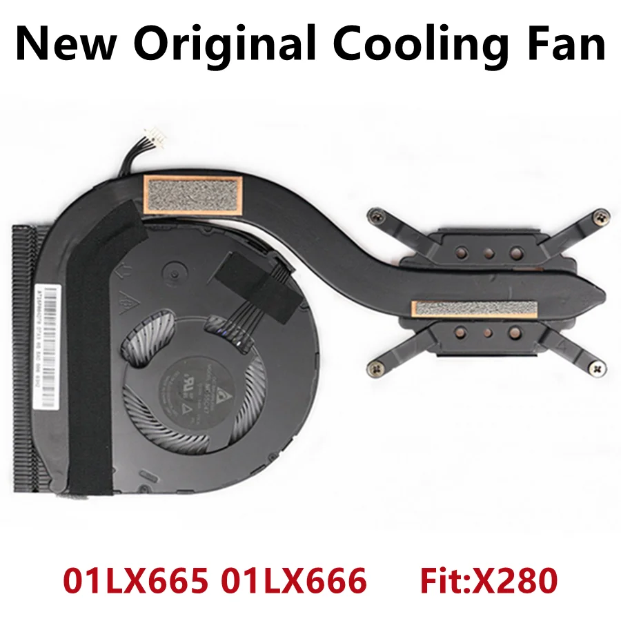 New Original For Laptop Lenovo Thinkpad X280 CPU Cooling Fan Heatsink Radiator Cooler FRU：01LX665 01LX666