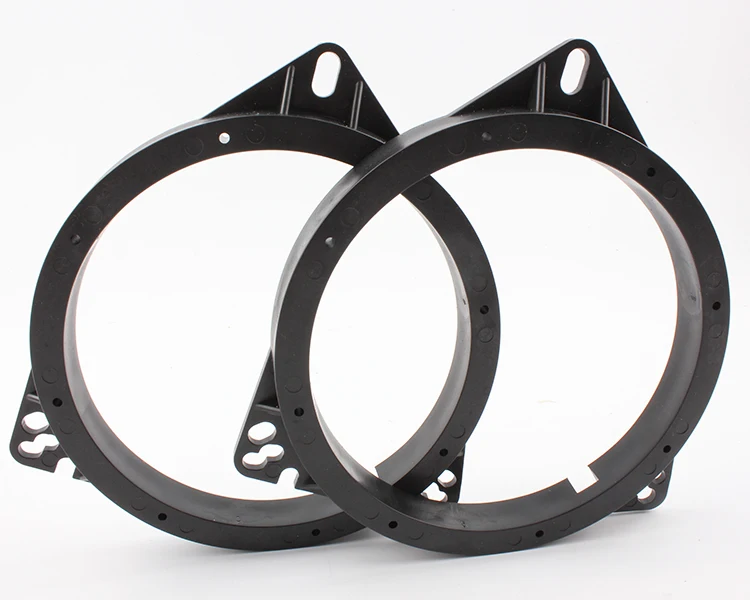 1pair 6.5inch Car Audio Speaker Adapter Mount Black Spacer Rings Bracket Holder for Toyota Nissan Universal Solid Horn Pad