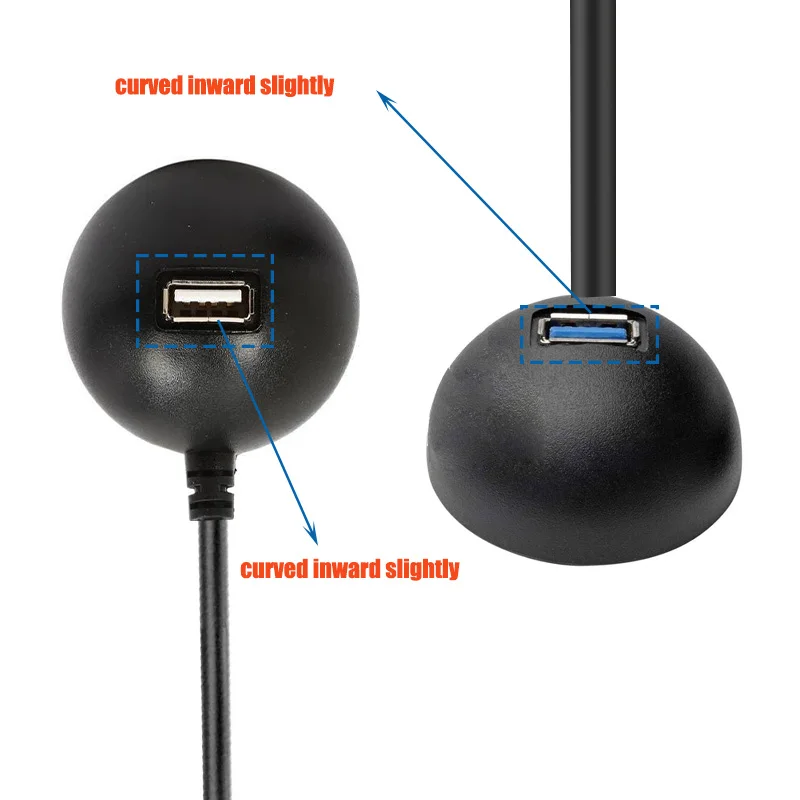سطح المكتب USB تمديد كابل USB 3.0/USB 2.0 ذكر إلى أنثى تمديد الحبل مع قاعدة مصبوب USB سطح المكتب تمديد كابل M/F