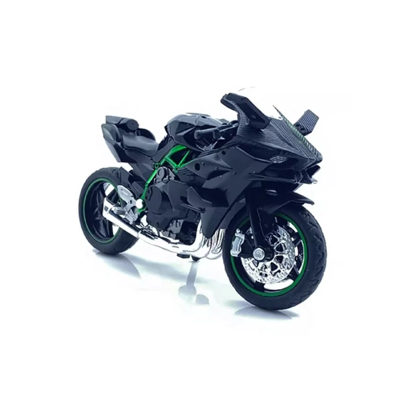 

Металлическая модель мотоцикла Kawasaki H2R, имитация гоночного мотоцикла, коллекционный сувенир, украшение для рабочего стола, подарок для взрослых мужчин.