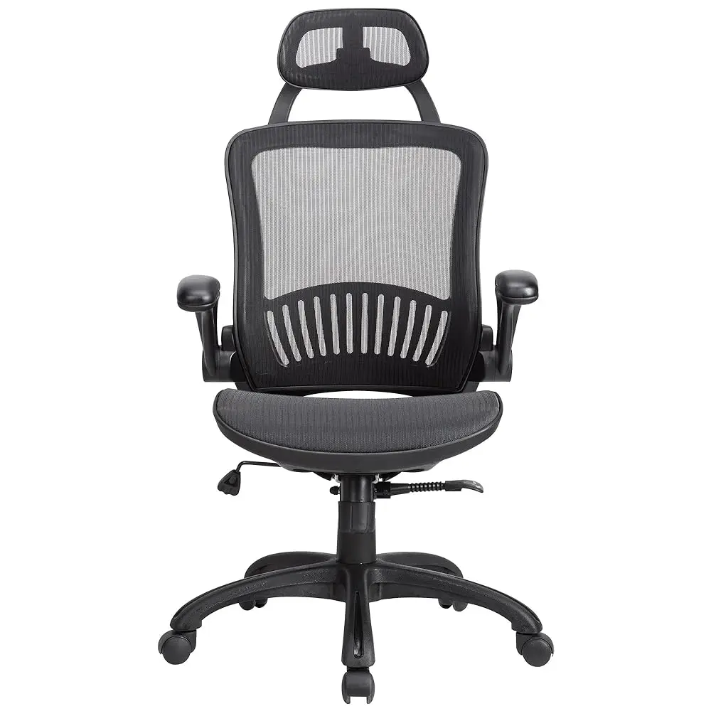 Ergonomic Office Chair Computer Chair High-Ba With Rolling Swivel Desk Mesh Chair With Lumbar Support,Headrest,Flip-Up A And