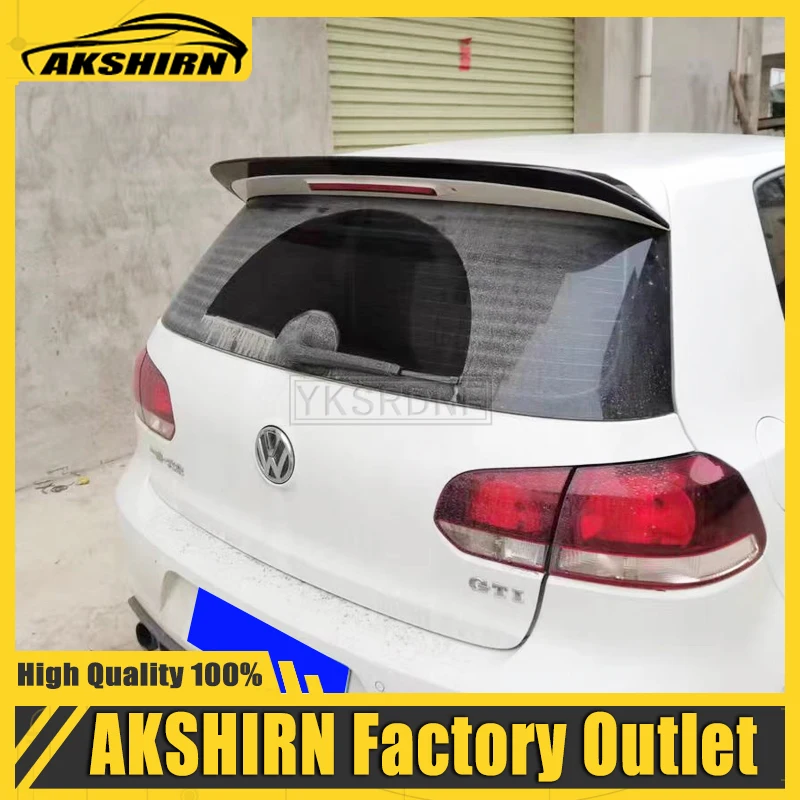 ABS Car Rear Roof Spoiler Window Trunk Wings for Volkswagen VW Golf 6 VI MK6 GTI R20 2010 - 2013 R Style