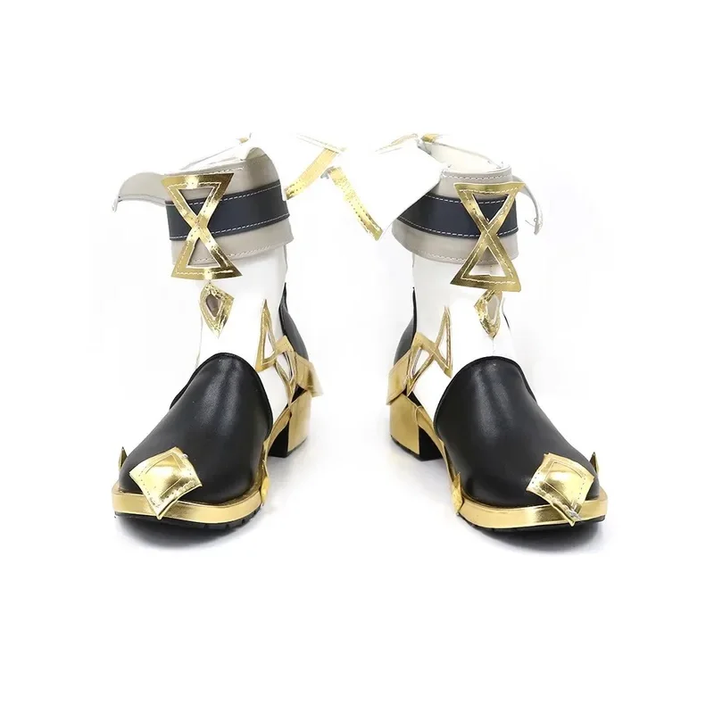 2025 لعبة Genshin تأثير Sethos تأثيري أحذية أنيمي حفلة الهالوين عيد الميلاد زي الدعائم النساء الرجال أحذية طويلة #3