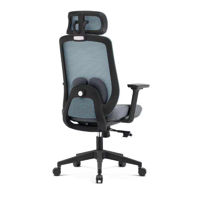 Cadeira de Escritório com Rodas 200kg, Ergonômica Premium com Suporte Lombar, Giratória, em Tecido Mesh com Apoio de Cabeça