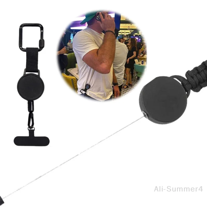 

Выдвижной ремень для телефона, портативные противоугонные ремни для мобильных телефонов, предотвращающие капли, ремешки для телефона для женщин и мужчин