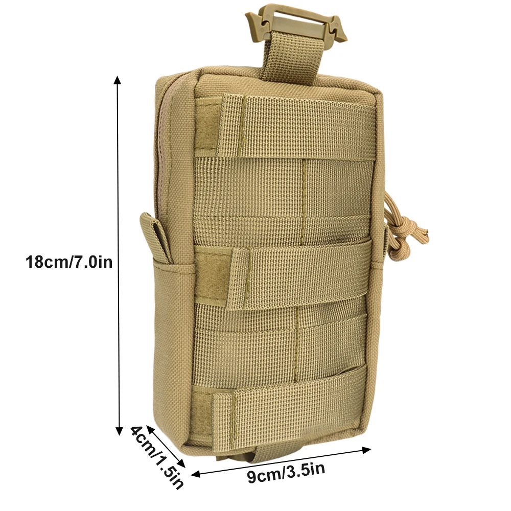 Taktische Molle-Handytasche, wetterfeste, langlebige Rucksackgurttasche für Outdoor-, Wandern-, Klettern- und EDC-Essentials – Detail 2