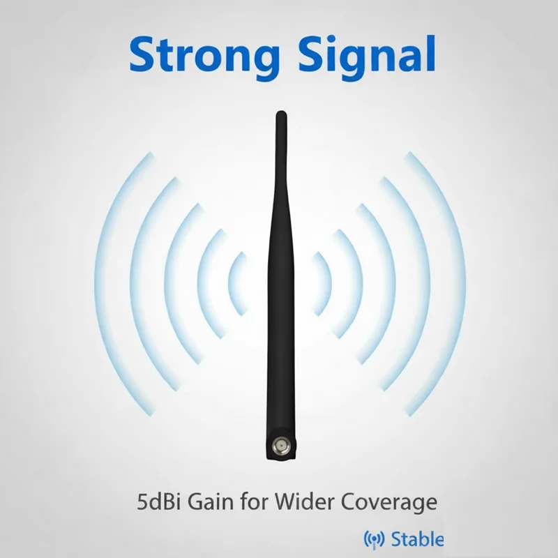 GWS 2 Stück/Set 433MHz Antenne Verstärkung 5dBi SMA-Stecker für LoRa LoRaWAN Spiel FSK E-Meter Gaszähler Alarmsensor Netzwerktechnik – Detail 5