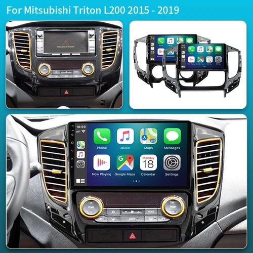 Imagen 2 del producto Android 16 Carplay para Mitsubishi Pajero Sport 3 L200 5 Triton 3 2015 2016 2017 2018 2019 Radio de coche GPS reproductor de vídeo Multimedia