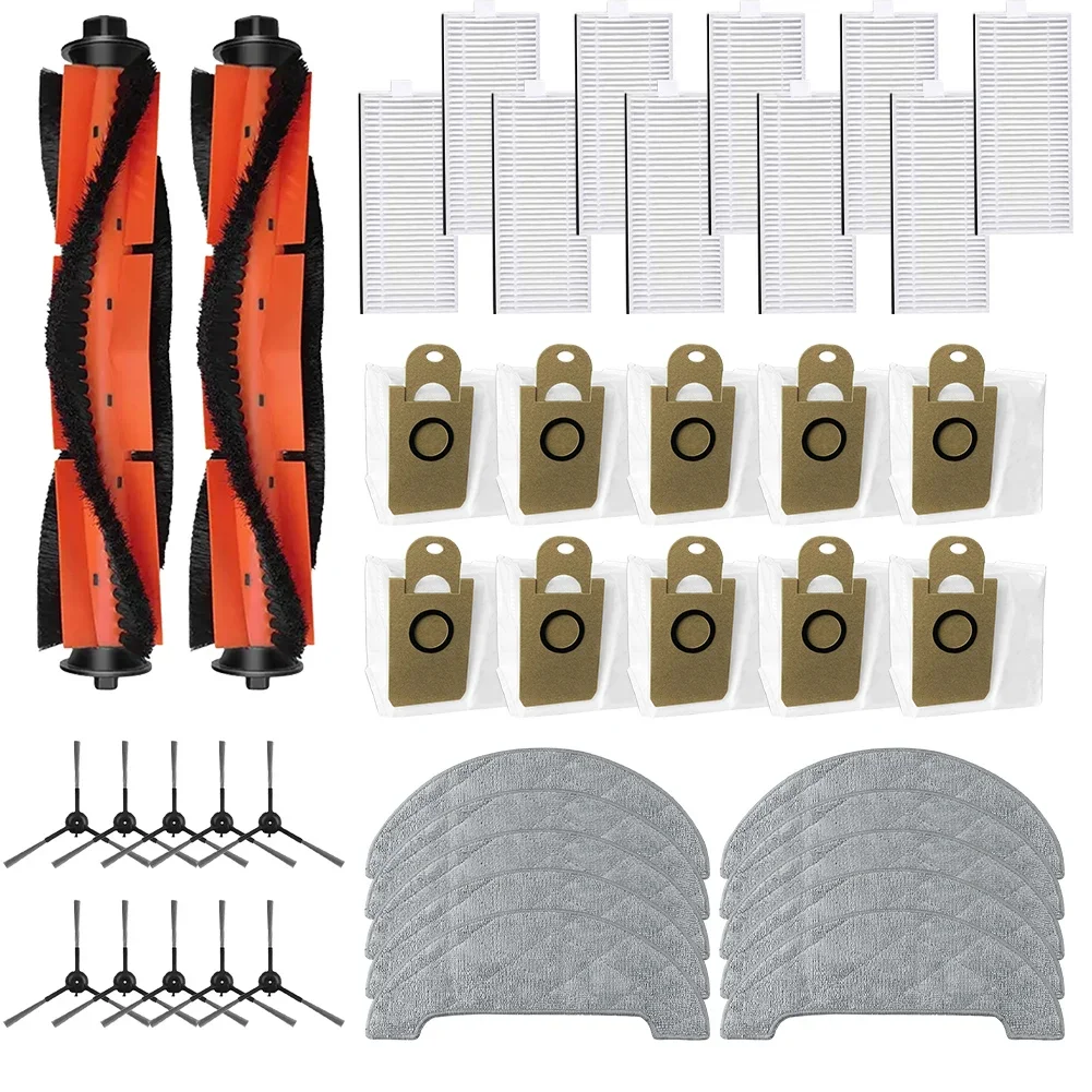 

Комплект запасных частей для робота-пылесоса IMOU RV1 Pro: основная и боковые щетки, мешки для сбора пыли, аксессуары для уборки дома