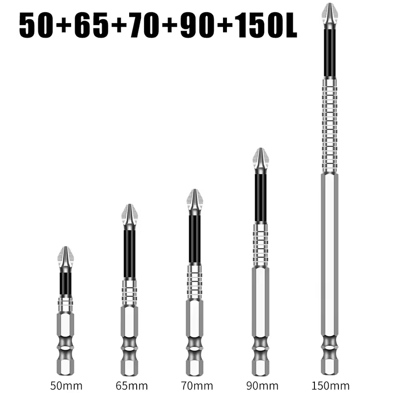 K5 Non-slip High Hardness Bit S2 Strong Magnetic 5A Black Non-slip Cross Head Electric Drill Electric Screwdriver Bit - Image 19