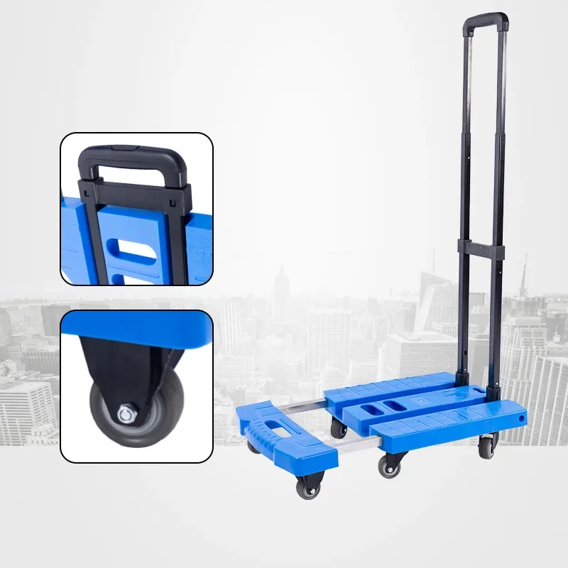 Supermarket Grocery Shopping Cart Folding Flatbed Shopping Cart Trolley Truck  Grocery Shopping Cart Trolley Trolley