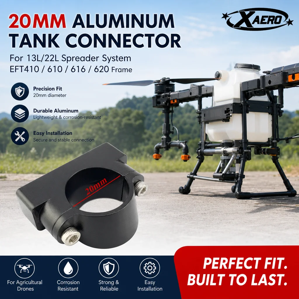 

XAERO 20mm Aluminum Tank Connector for 13L 22L Spreader System EFT410 610 616 620 Frame