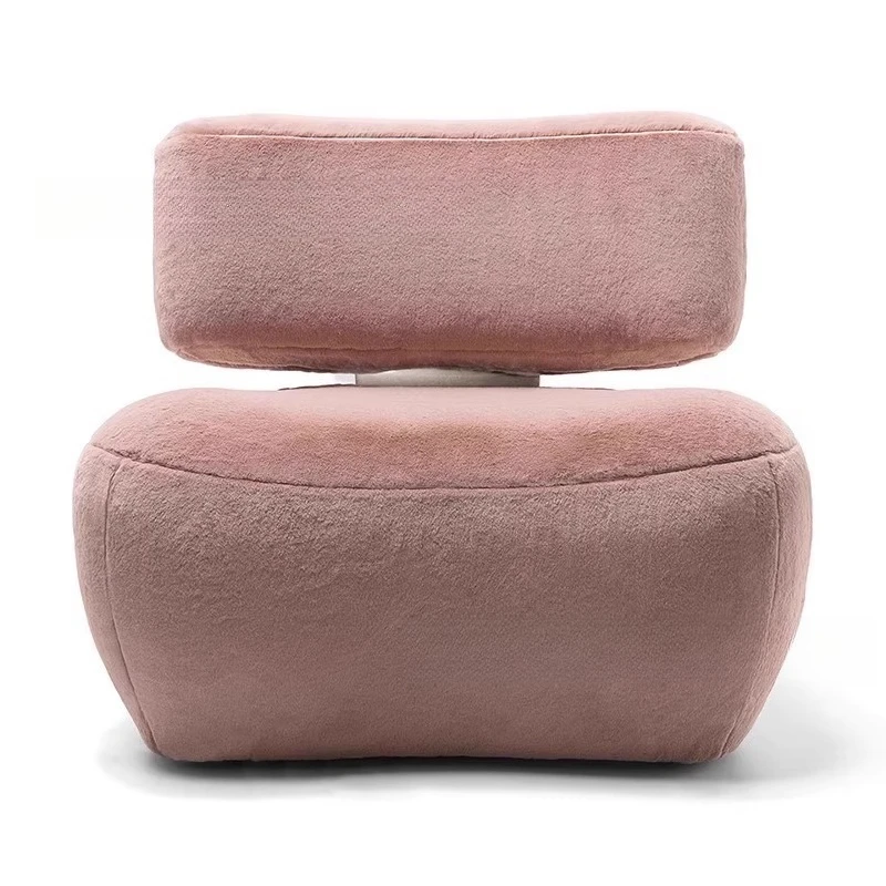 Italian lazy single sofa metal casual sofa simple modern living room designer creative sofa