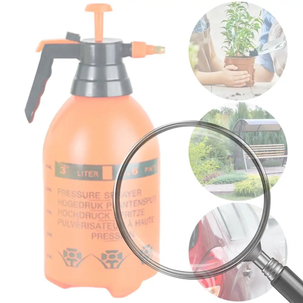 

Бутылка с ручным насосом 3 л, регулируемая насадка, портативная ручная распылительная бутылка с распылителем, лейка для ухода за газоном и садом/лейка