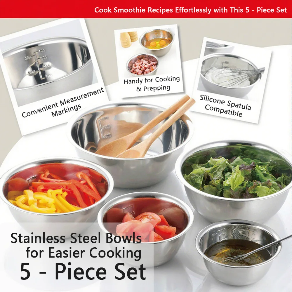 

Deepen and thicken stainless steel seasoning jar salad bowl with scale, can be selected with basin x5+kitchenware x18