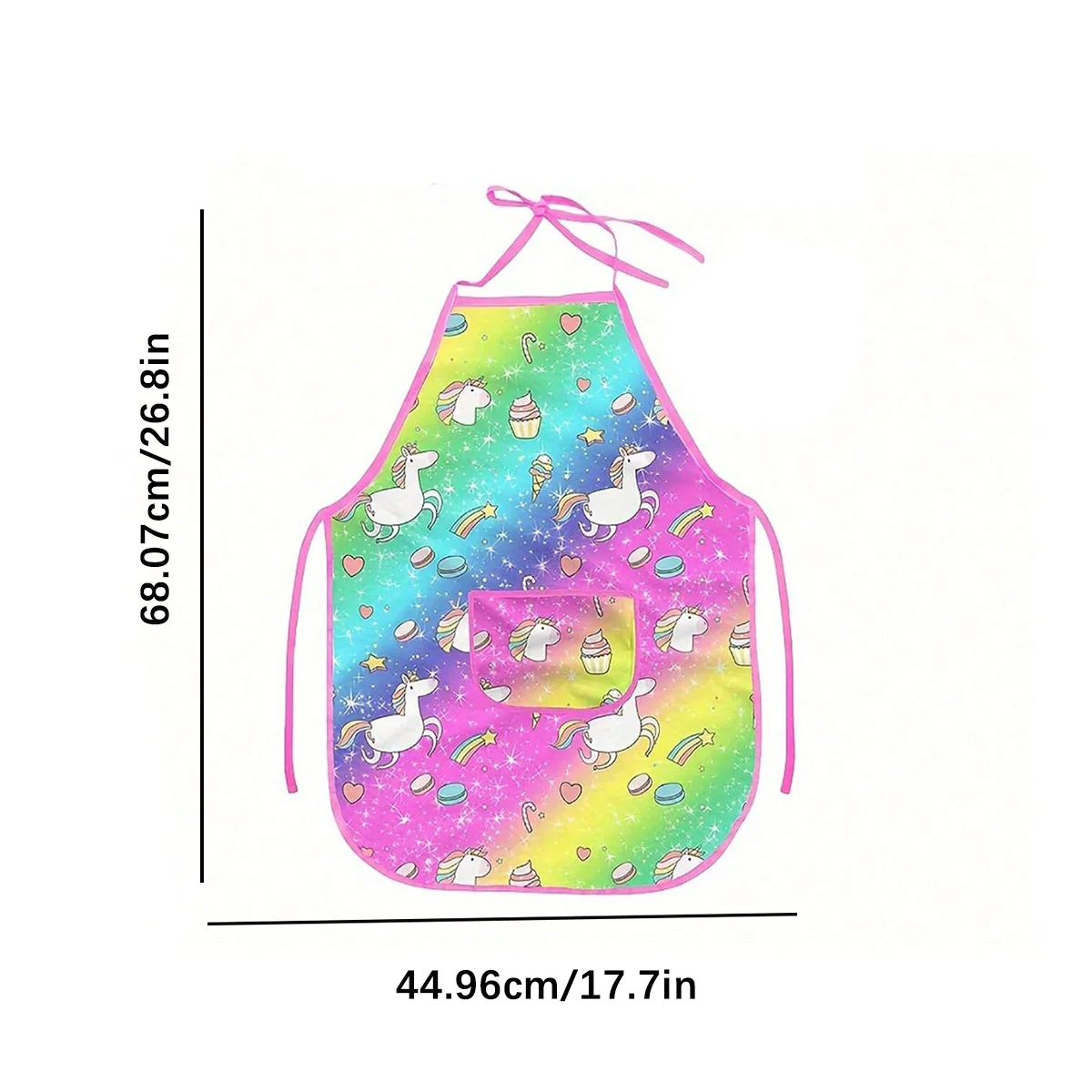 Conjunto Unicorn Magic Chef, exclusivamente para chefes pequenos, fantasia de dramatização, adequado para presentes de Natal e Ano Novo