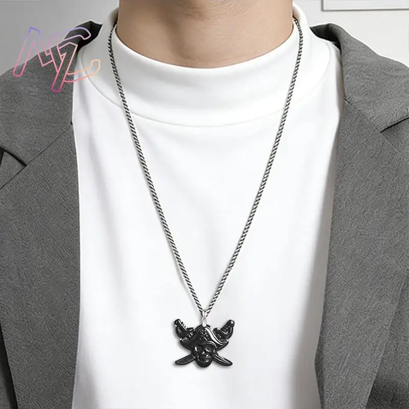 Myanmar Jadeite Skull Pendant Necklace Luxury Natural Jewelry Vintage Gemstone Designer Real Jade 925 Silver Gifts for Women - view 4