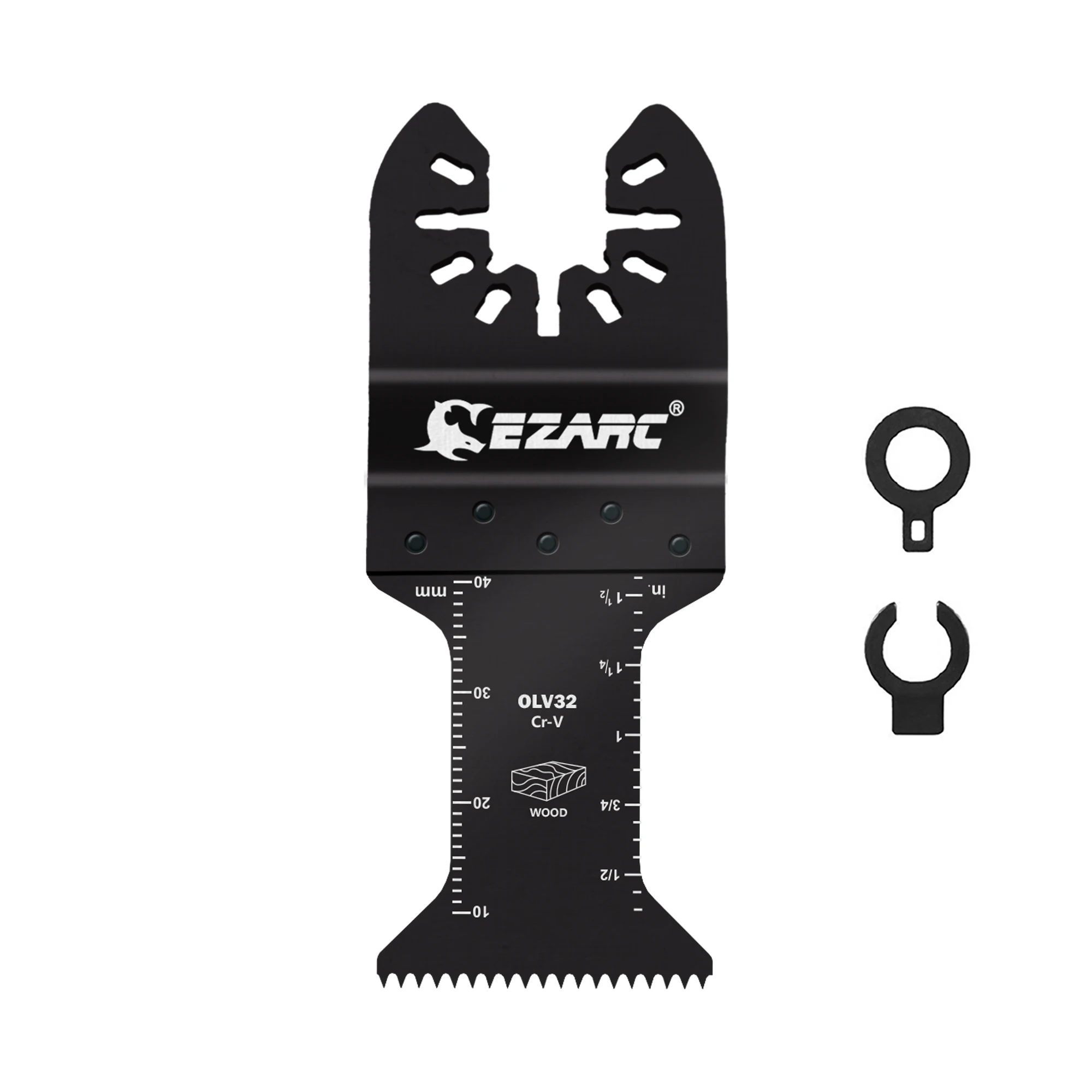 EZARC Cr-V Oscillating Saw Blade 1 Pack, General Oscillating Multitool Blades for Precise Wood, Plastic, Drywall Cutting