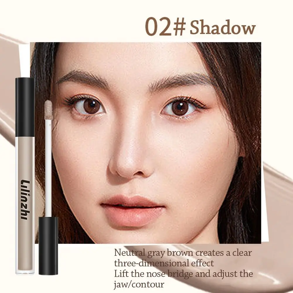 ポータブル防水アイリキッドコンシーラー肌を明るくする暖色系輪郭マットハイライターメイクアップペン女性美容用
