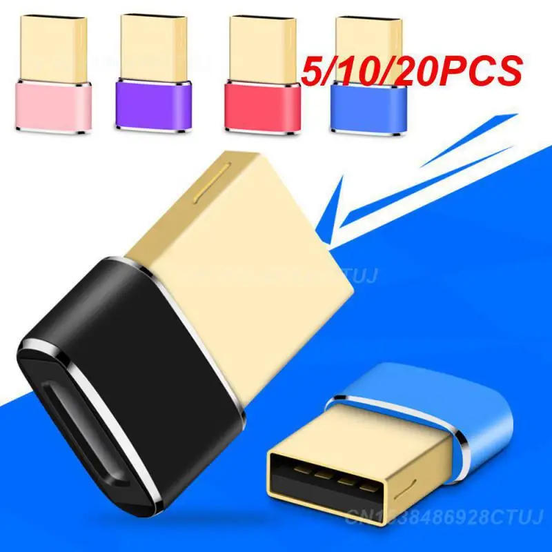 5/10/20PCS Male To Type-c Female Convenient Smarter Adapter Usb Interface Standard. Converter Portable Lightweight