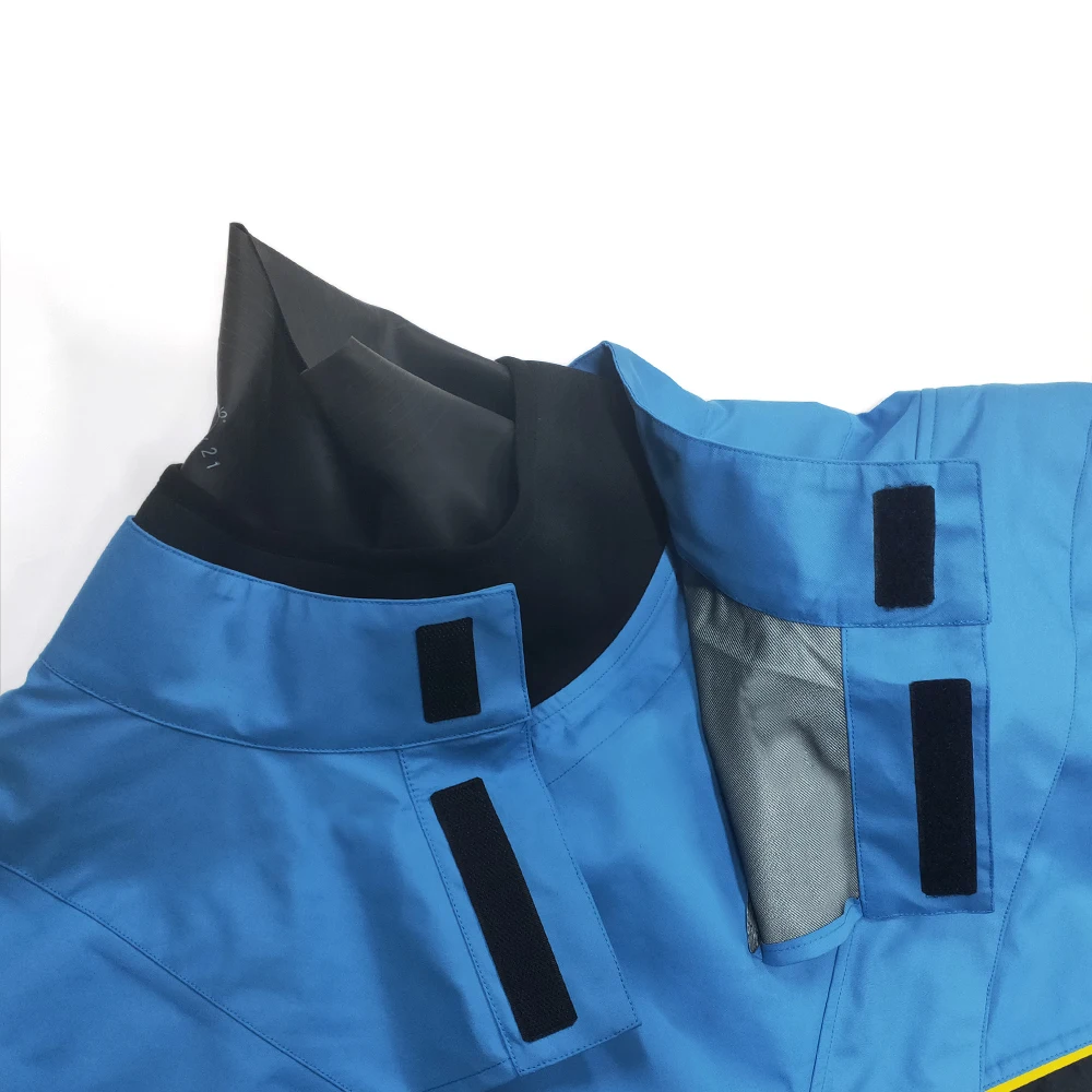 Entra Depan impermeabile Dry Suit Kayak per uomo, tessuto a 3 strati, surf e vela, calzini dello stesso materiale