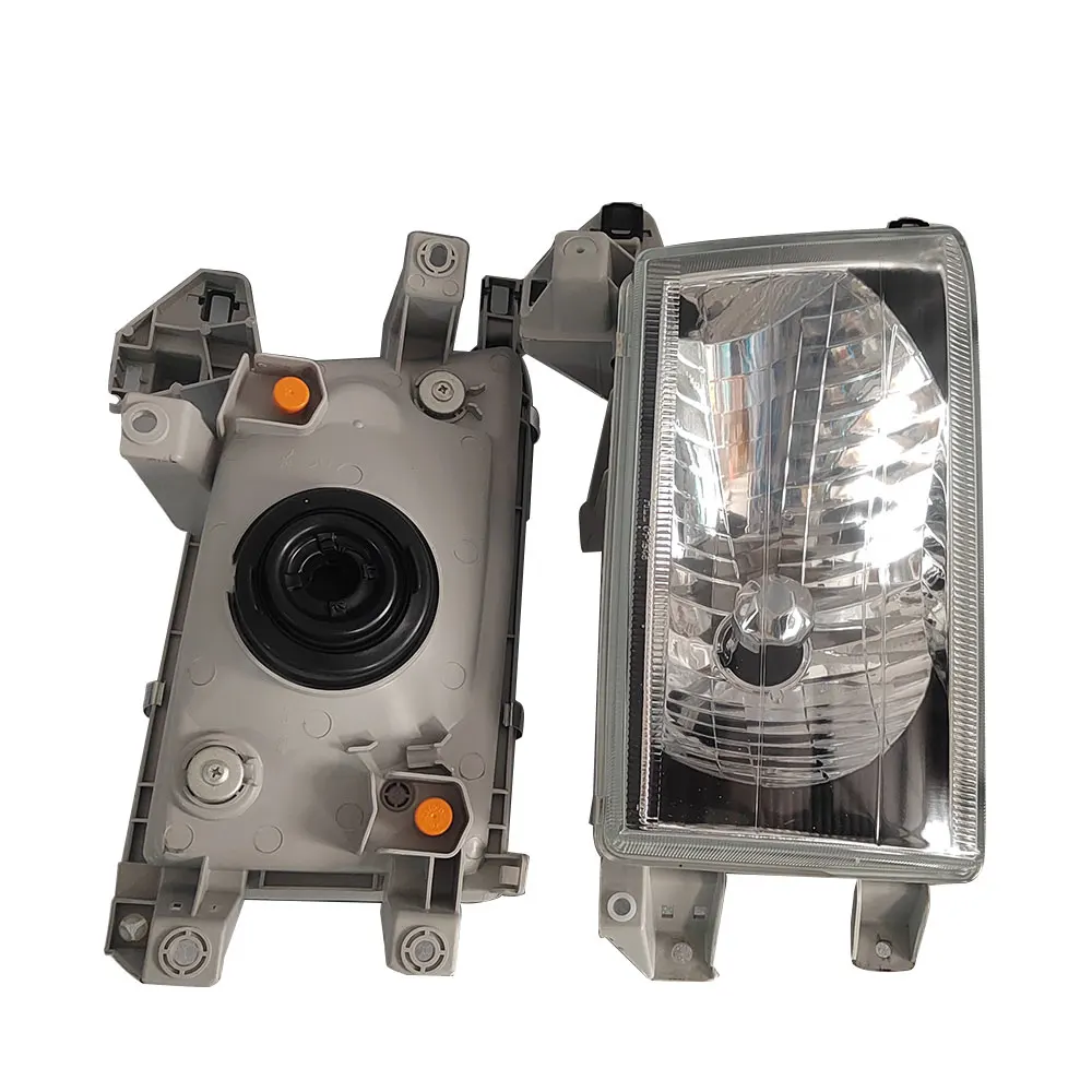 2Pcs Car Headlights For Toyota Hilux Surf  KZN185 RZN185 4Runner  Black Edged Crystal 1996 1997 1998 1999 2000