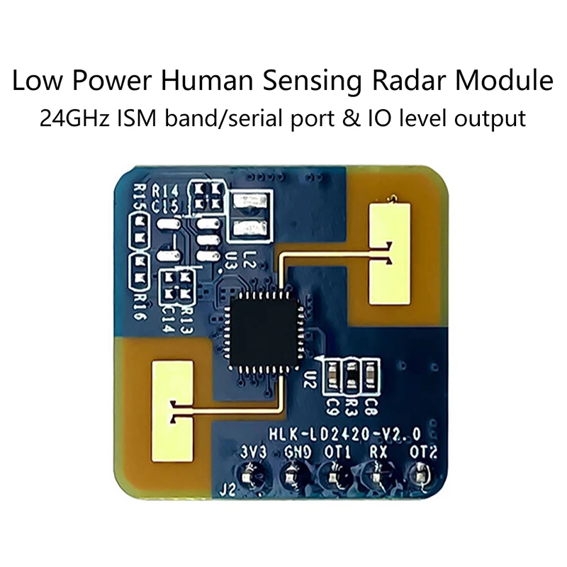 24G HLK-LD2410B LD2410C LD2410S LD2420 LD2450 FMCW 24G Smart Human Presence Motion Status Sensor Radar Module Electronic