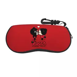 Cute Pucca Garu Korean Doll Glasses Case Travel Zipper Eyewear Storage Box Ultra Sunglasses Box