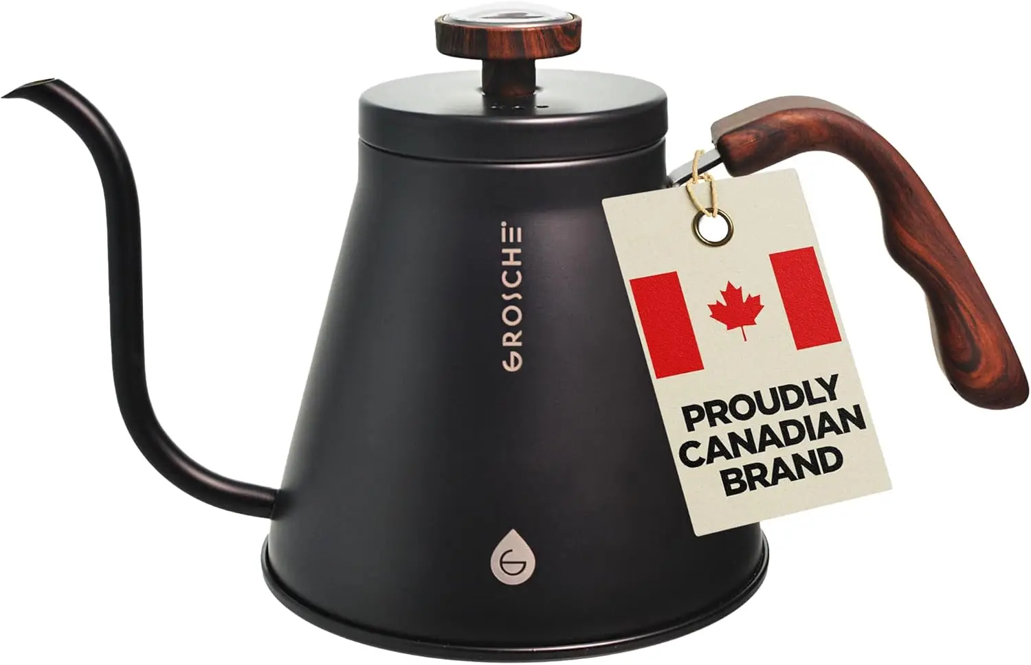 

Stainless Steel Gooseneck Kettle for Pour Over Coffee and Tea, 34 fl. oz, Compatible with All Stovetops