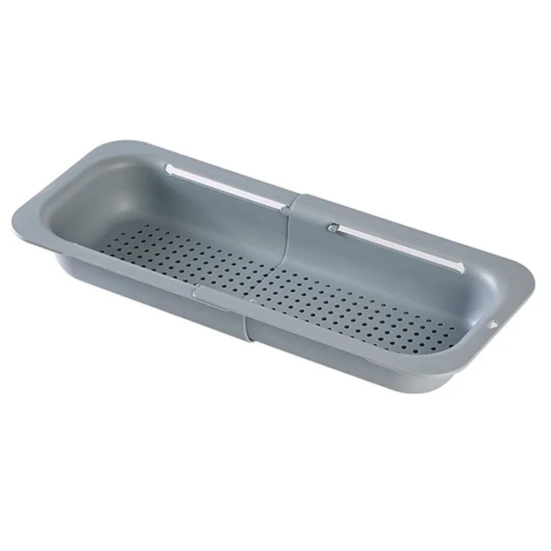 

ABMI-Multi-Function Kitchen Drain Basket Household Retractable Thickened Large Kitchen Storage Basket Kitchen Sink Drain Basket,