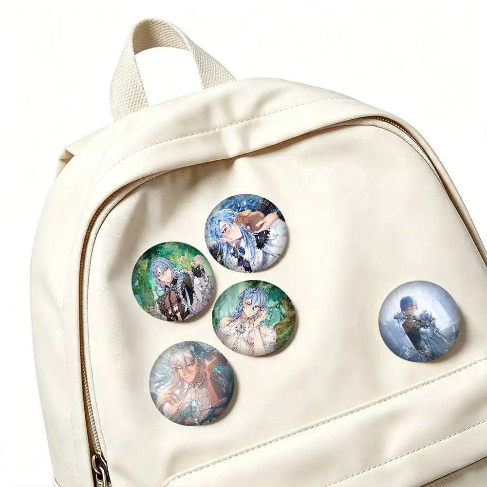 E-Edmond NU Carnival Game  25 32 44 58 75mm Badges Personalized Round Brooches Pins Accessory Gift