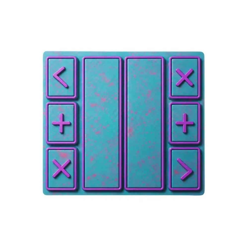 Rounded Buttons Fidget Trading Mat Soft Smooth Waterproof Squishy Swap Board Easy to Roll Rubber Backing Trading Mat