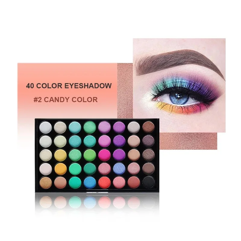 9/12/16/29/40 colori Matte Eyeshadow Palette Pearlescent Eye Plate Cute Makeup Palette femminile Cosmetic Lasting Nature Beauty