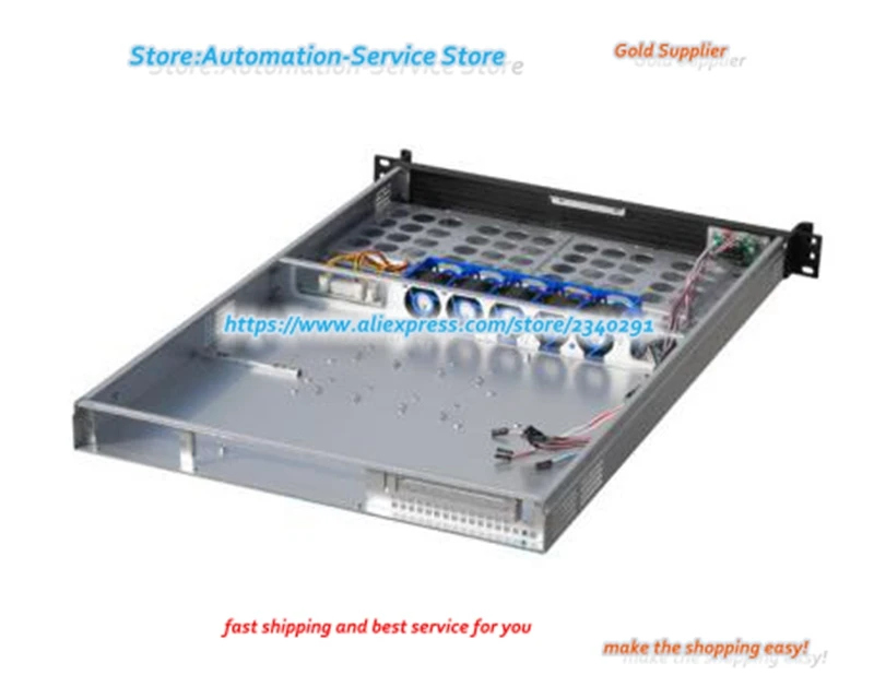 TOP1U650L الهيكل 1U خادم معدات التحكم الصناعي لوحة الألومنيوم القرص الصلب الخ