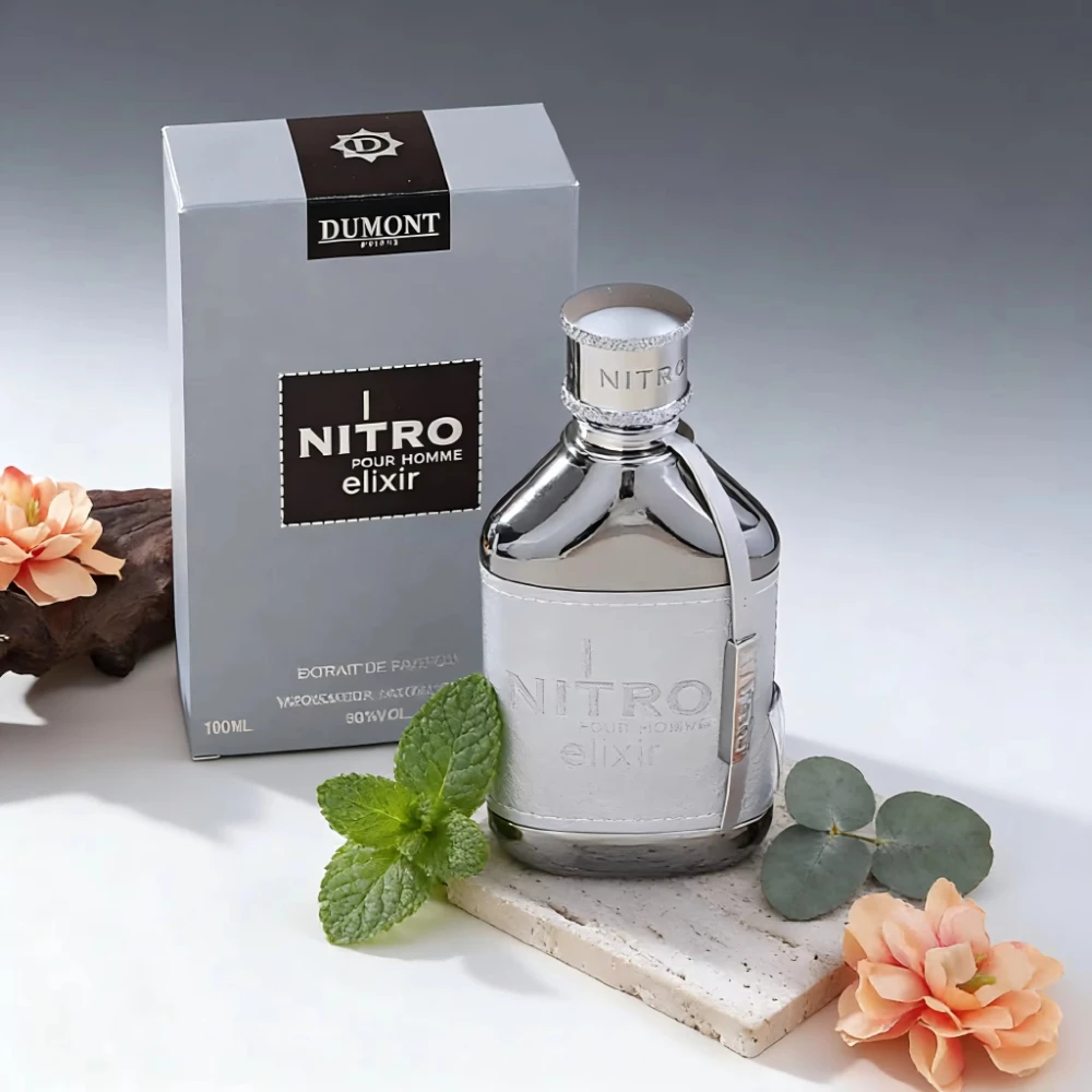 

Dumont Nitro Elixir Men's EDP | Warm Amber & Herbal Woody Perfume, Long Lasting Signature Scent