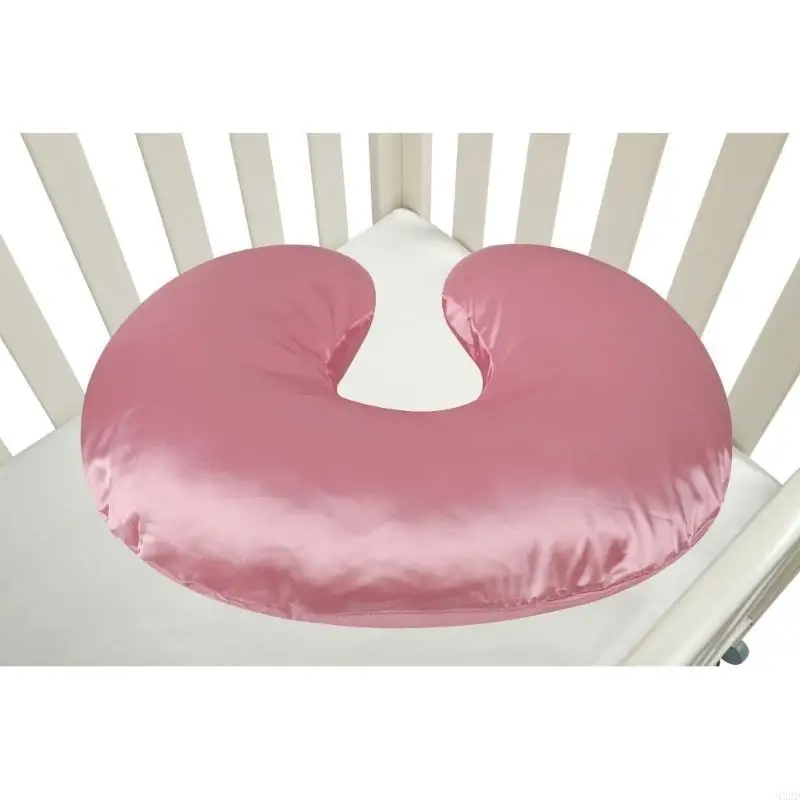 Q22D Baby Nursing Pillow Cover Newborn Maternity Breastfeeding Pillow Satin Slipcover