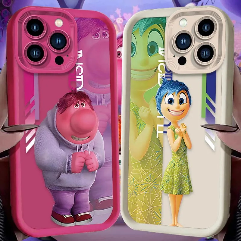 Inside Out 2 Disney Case for iPhone 16 15 14 13 12 11 Pro Max XS X XR 8 7 6S Plus SE 2020 Shockproof Soft Silicone Back Cover