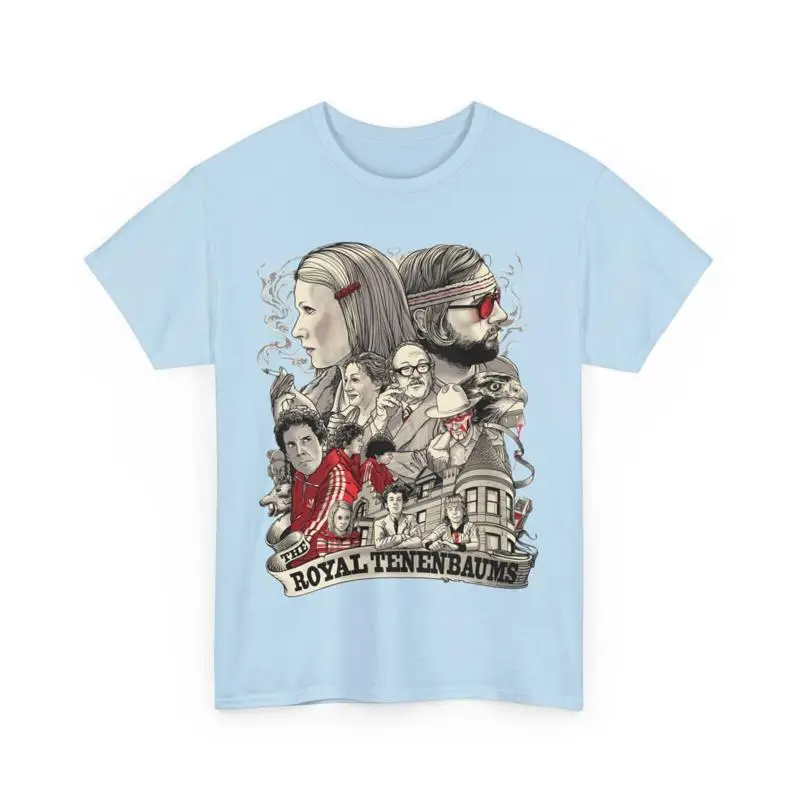 Camiseta de la película The Royal Tenenbaums Wes Anderson, algodón pesado