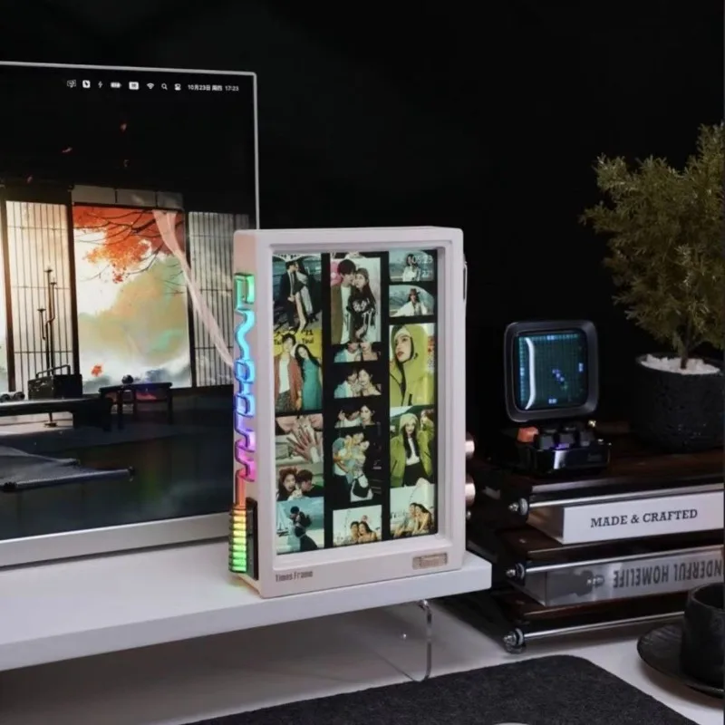Transparent Floating Digital Photo Frame - Hd Smart Display for Home