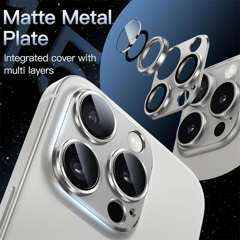 Glass Camera Lens Protector For IPhone 14 16 17 Pro Max Plus 12 13 Mini For IPhone 17 14 Pro Phone Lens Full Cover Accessories