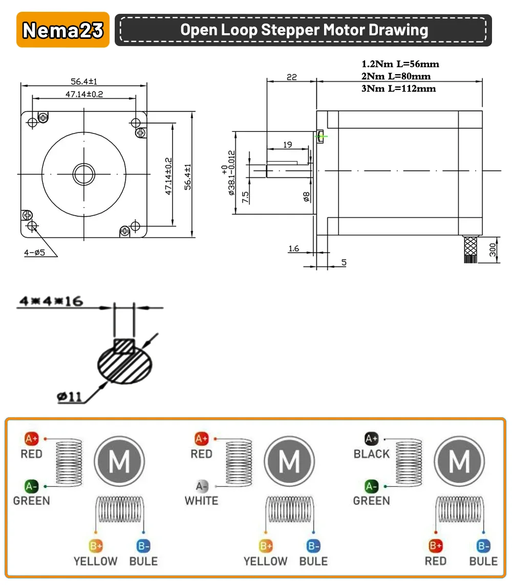 Produktbild von NMRV030 Schneckengetriebe-Reduzierstück – 14 Mm Ausgang, 5:1–80:1, Passend Für NEMA23 Schrittmotor