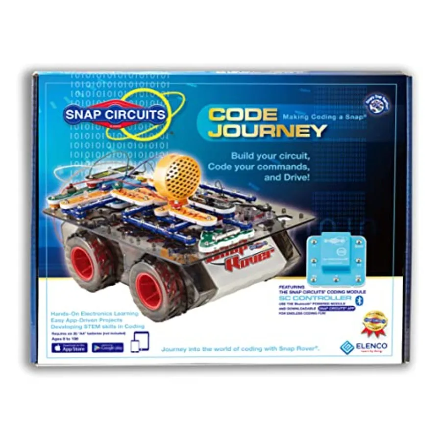 STEM building toy for ages 8 to 108: Bluetooth-controlled circuit with code-based commands, durable plastic construction, vibra view 6
